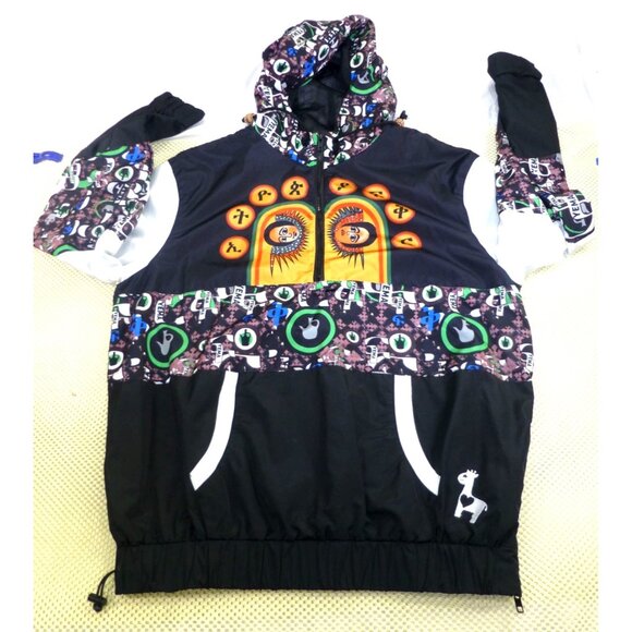 Yema Other - Rare Yema Hooded Jacket African Streetwear Ethiopian Art Amharic Script Patterns